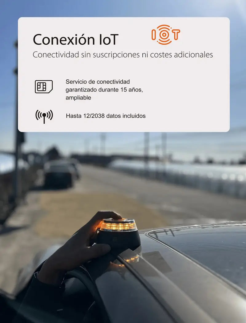 DON FELIZ Luz de Emergencia para Coche Aprobada por DGT con Geolocalización