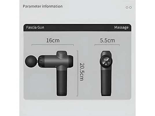 Pistola de masaje portátil ultra-silenciosa con 99 configuraciones de velocidad