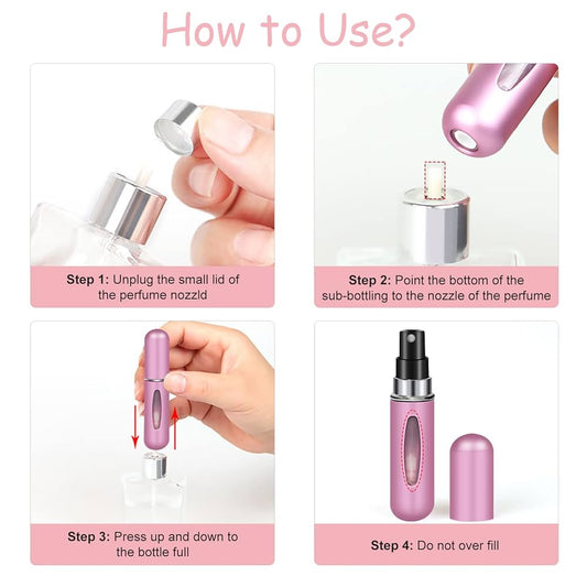 Botella recargable de perfume de 5 ml