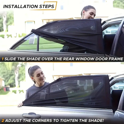 Parasoles para Ventanas Laterales de Coche 2pcs