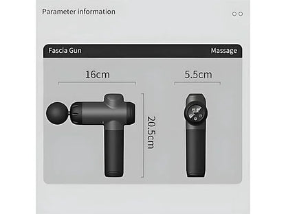 Pistola de masaje portátil ultra-silenciosa con 99 configuraciones de velocidad