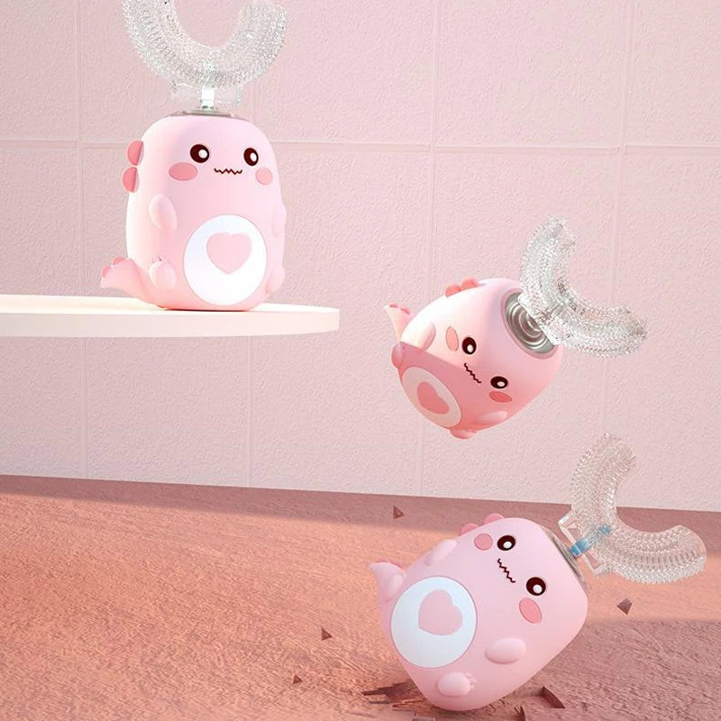 Cepillo de dientes eléctrico infantil en forma de U