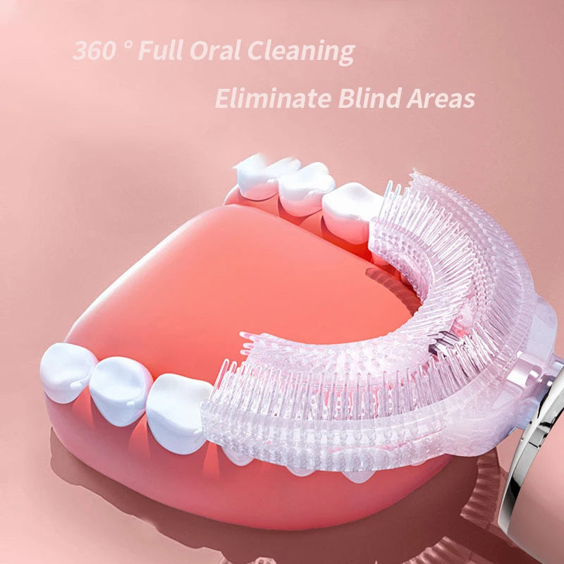 Cepillo de dientes eléctrico infantil en forma de U
