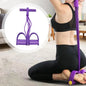 Bandas elásticas de ejercicio de yoga con pedal de 6 tubos