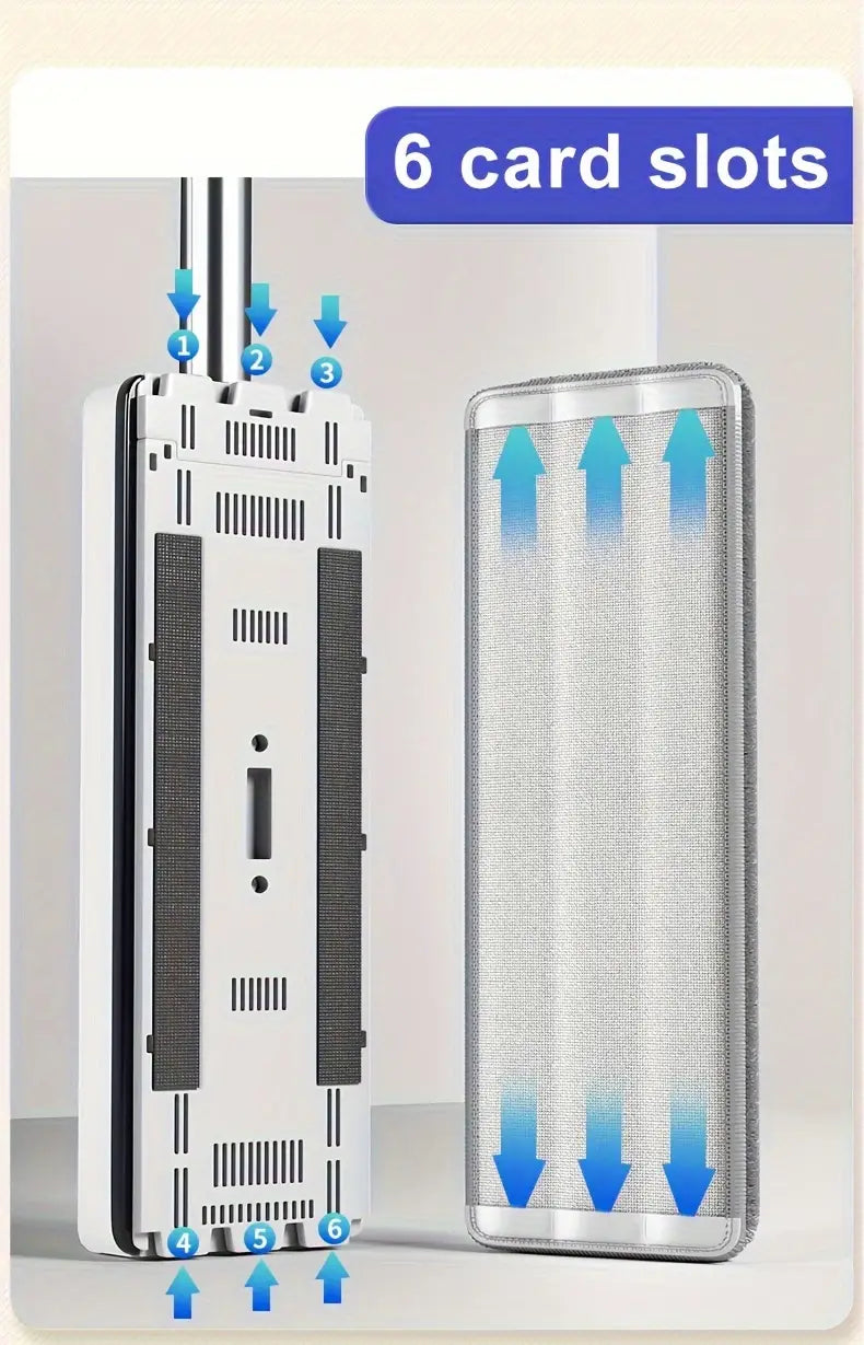 Fregona con microfibra con cubo