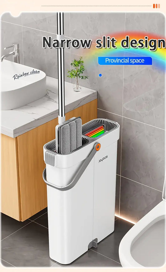Fregona con microfibra con cubo