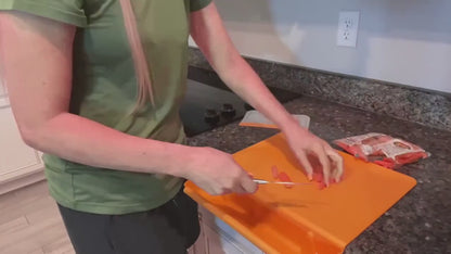 Tabla de cortar con recipiente