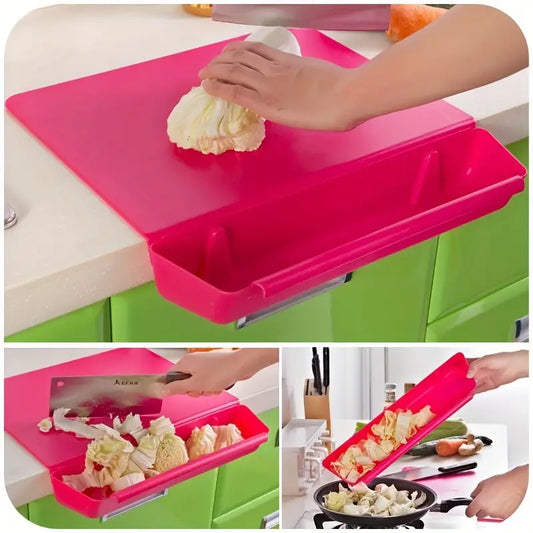 Tabla de cortar con recipiente